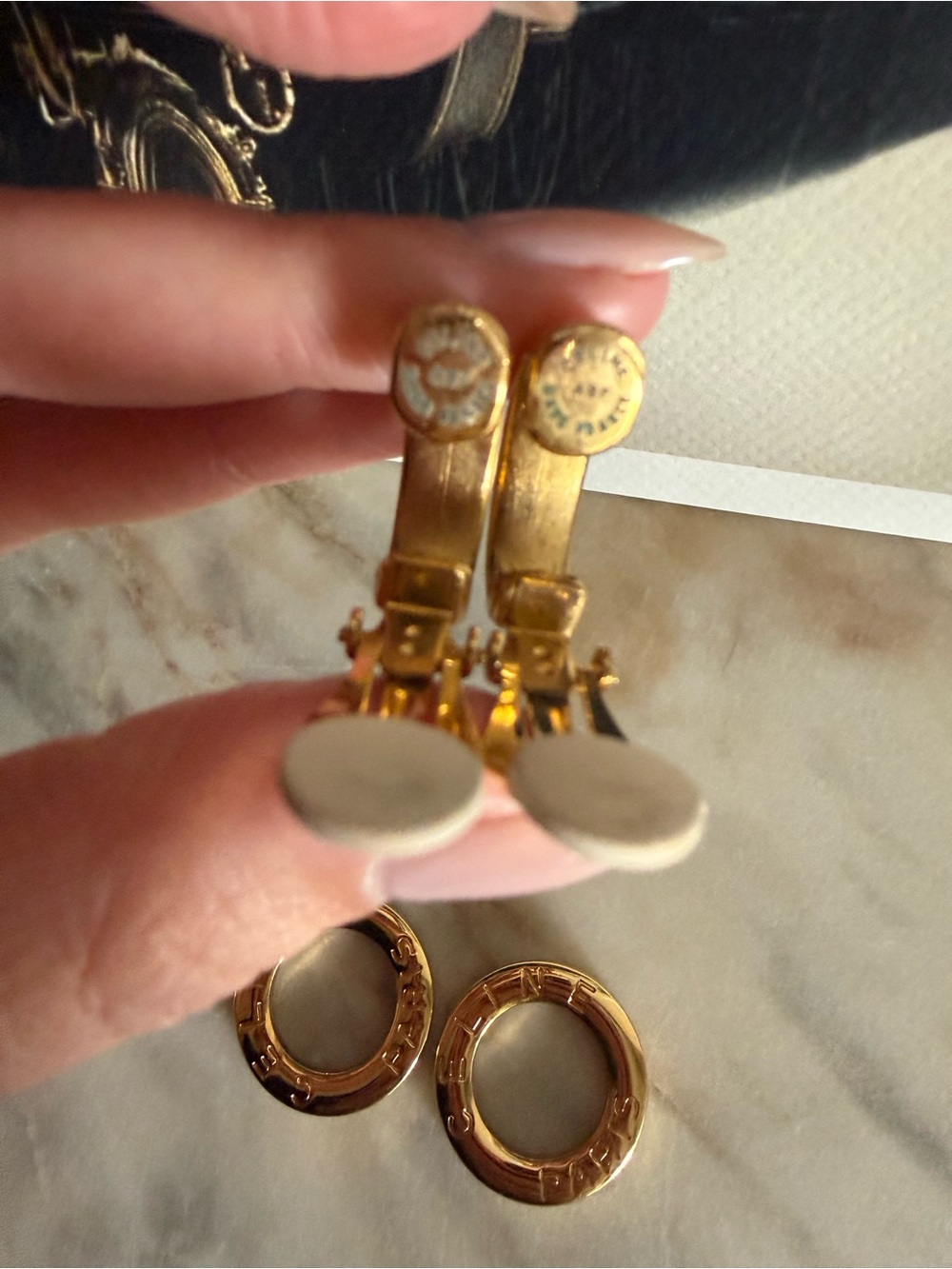 Celine Vintage Clip On Earrings - Picture 8 of 10
